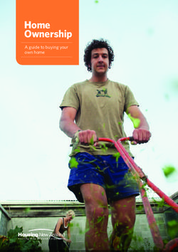 Home Ownership A guide to buying your own home