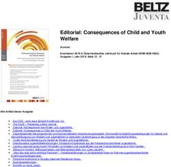 Editorial: Consequences of Child and Youth Welfare - Uni Salzburg
