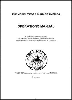 OPERATIONS MANUAL THE MODEL T FORD CLUB OF AMERICA - A COMPREHENSIVE GUIDE For Officers, Board Members, and Other Officials