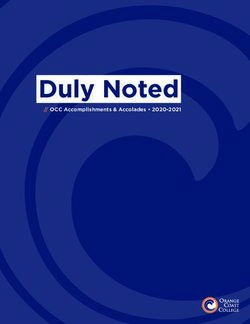 Duly Noted // OCC Accomplishments & Accolades 2020-2021