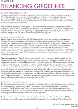 FINANCING GUIDELINES - Office of ...