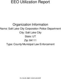 EEO Utilization Report - Organization Information Name: Salt Lake City Corporation Police Department - Salt Lake City Police Department