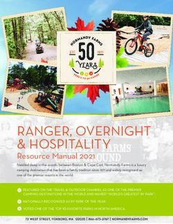 RANGER, OVERNIGHT & HOSPITALITY - Resource Manual 2021 - Normandy Farms ...