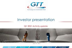 Investor presentation - Q1 2021 Activity update - GTT