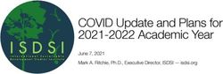 COVID Update and Plans for 2021-2022 Academic Year - June 7, 2021 Mark A. Ritchie, Ph.D., Executive Director, ISDSI - isdsi.org
