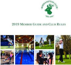 2019 MEMBER GUIDE AND CLUB RULES - Roehampton Club