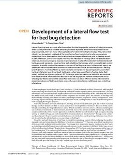Development of a lateral flow test for bed bug detection - Nature