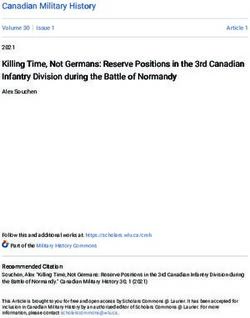 Canadian Military History - Scholars Commons @ Laurier