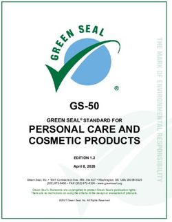 GS-50 GREEN SEAL STANDARD FOR