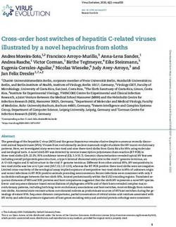 Cross-order host switches of hepatitis C-related viruses illustrated by a novel hepacivirus from sloths