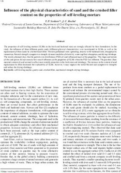 Influence of the physical characteristics of sand and the crushed filler content on the properties of self-leveling mortars - SciELO