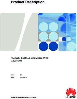 PRODUCT DESCRIPTION - HUAWEI E5885LS-93A MOBILE WIFI V200R001 HUAWEI TECHNOLOGIES CO., LTD.