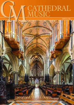 CATHEDRAL MUSIC ISSUE 2/20 - Cathedral Music Trust