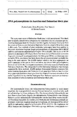 DNA polymorphisms in Austrian and Dalmatian black pine