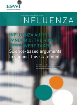 INFLUENZA A(H1N1) PANDEMIC: THE RIGHT STEPS WERE TAKEN. SCIENCE-BASED ARGUMENTS TO SUPPORT THIS STATEMENT.