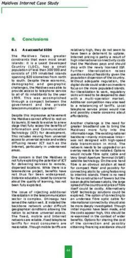 Maldives Internet Case Study - ITU