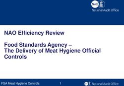 NAO Efficiency Review Food Standards Agency - The Delivery of Meat Hygiene Official Controls - 30 May 2013