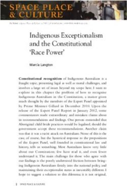 Indigenous Exceptionalism and the Constitutional 'Race Power' - Future ...