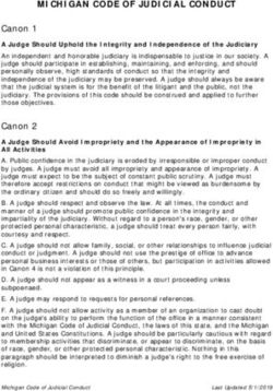 MICHIGAN CODE OF JUDICIAL CONDUCT - Michigan Courts