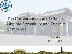 The Current Situation of China's Organic Agriculture and Organic Companies - Fanyi MA 06. 09. 2016 - Luomuinstituutti