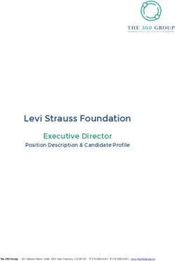 Levi Strauss Foundation - Executive Director Position Description & Candidate Profile - Justice Funders
