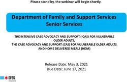 Department of Family and Support Services Senior Services