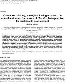 Commons thinking, ecological intelligence and the ethical and moral framework of Ubuntu: An imperative for sustainable development