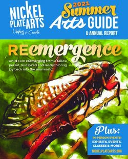 Artists are reemerging from a fallow period, reinspired and ready to bring joy back into the new world - IN-PERSON EVENTS! EXHIBITS, EVENTS ...