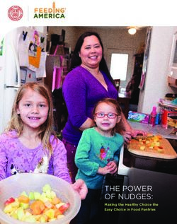 THE POWER OF NUDGES: Making the Healthy Choice the Easy Choice in Food Pantries - Feeding America