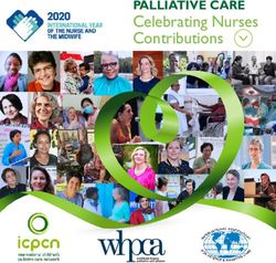 Celebrating Nurses Contributions - PALLIATIVE CARE - ICPCN