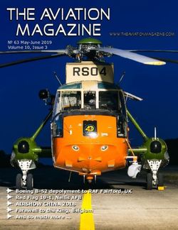 Boeing B-52 depolyment to RAF Fairford, UK Red Flag 19-1, Nellis AFB - AIRSHOW CHINA 2018 - 63 May-June 2019 Volume 10, Issue 3