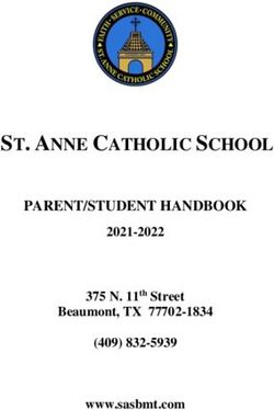 ST. ANNE CATHOLIC SCHOOL - PARENT/STUDENT HANDBOOK 2021-2022 Beaumont, TX 77702-1834 - cloudfront.net