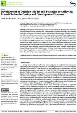 Development of Decision-Model and Strategies for Allaying Biased Choices in Design and Development Processes