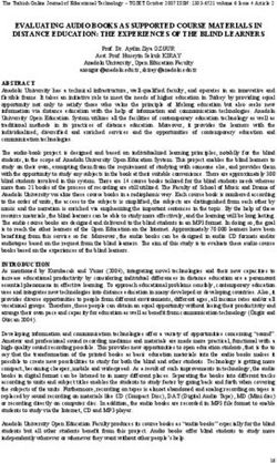 EVALUATING AUDIO BOOKS AS SUPPORTED COURSE MATERIALS IN DISTANCE EDUCATION: THE EXPERIENCES OF THE BLIND LEARNERS