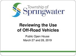 Reviewing the Use of Off-Road Vehicles - Public Open House March 27 and 28, 2019 - Township of ...