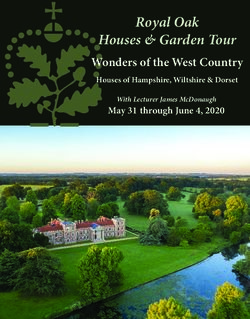 Royal Oak Houses & Garden Tour - Wonders of the West Country Houses of Hampshire, Wiltshire & Dorset - The Royal Oak Foundation
