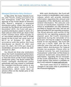 THE SWISS HELVETIA FUND, INC - Schroders