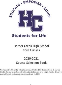 Harper Creek High School Core Classes 2020-2021 Course Selection Book