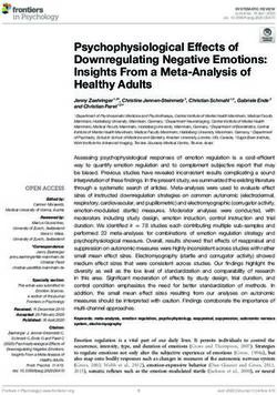 Psychophysiological Effects of Downregulating Negative Emotions: Insights From a Meta-Analysis of Healthy Adults