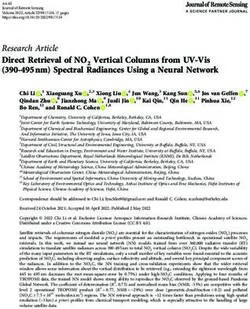 Direct Retrieval of NO2 Vertical Columns from UV-Vis (390-495nm) Spectral Radiances Using a Neural Network - Science