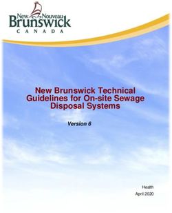 New Brunswick Technical Guidelines for On-site Sewage Disposal Systems - Version 6