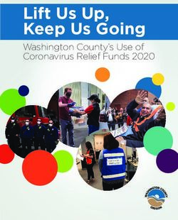 Lift Us Up, Keep Us Going - Washington County's Use of Coronavirus Relief Funds 2020