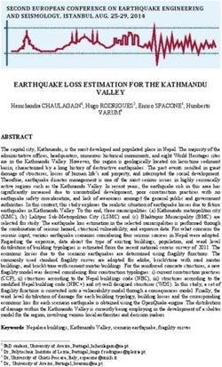 EARTHQUAKE LOSS ESTIMATION FOR THE KATHMANDU VALLEY