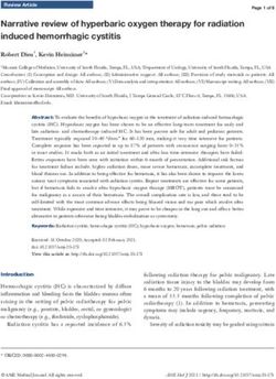 Narrative review of hyperbaric oxygen therapy for radiation induced hemorrhagic cystitis