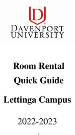 Room Rental Quick Guide Lettinga Campus 2022-2023
