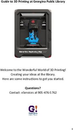Guide to 3D Printing at Georgina Public Library - Questions? Welcome to the Wonderful World of 3D Printing! Creating your ideas at the library ...
