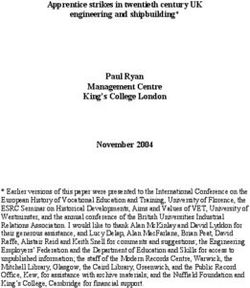 Apprentice strikes in twentieth century UK engineering and shipbuilding* Paul Ryan Management Centre King's College London November 2004