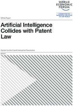 Artificial Intelligence Collides with Patent Law - White Paper Center for the Fourth Industrial Revolution - World Economic ...