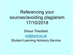 Referencing your sources/avoiding plagiarism 17/10/2018 - Shaun Theobald Student Learning Advisory Service