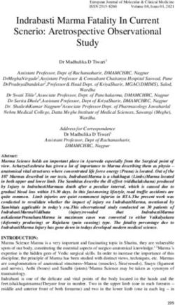 Indrabasti Marma Fatality In Current Scnerio: Aretrospective Observational Study - European ...